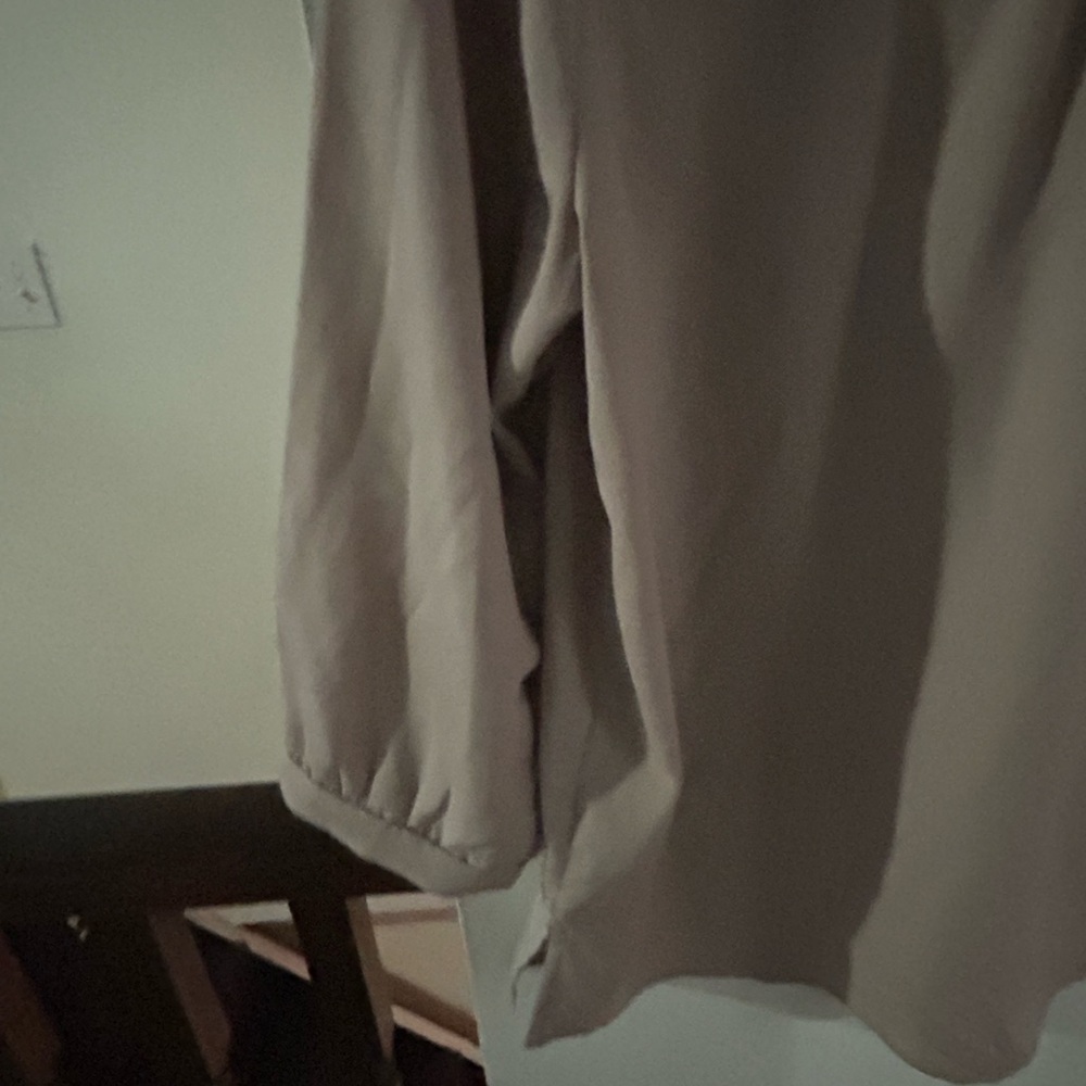 Monteau Women's Taupe Blouse - Picture 4 of 7